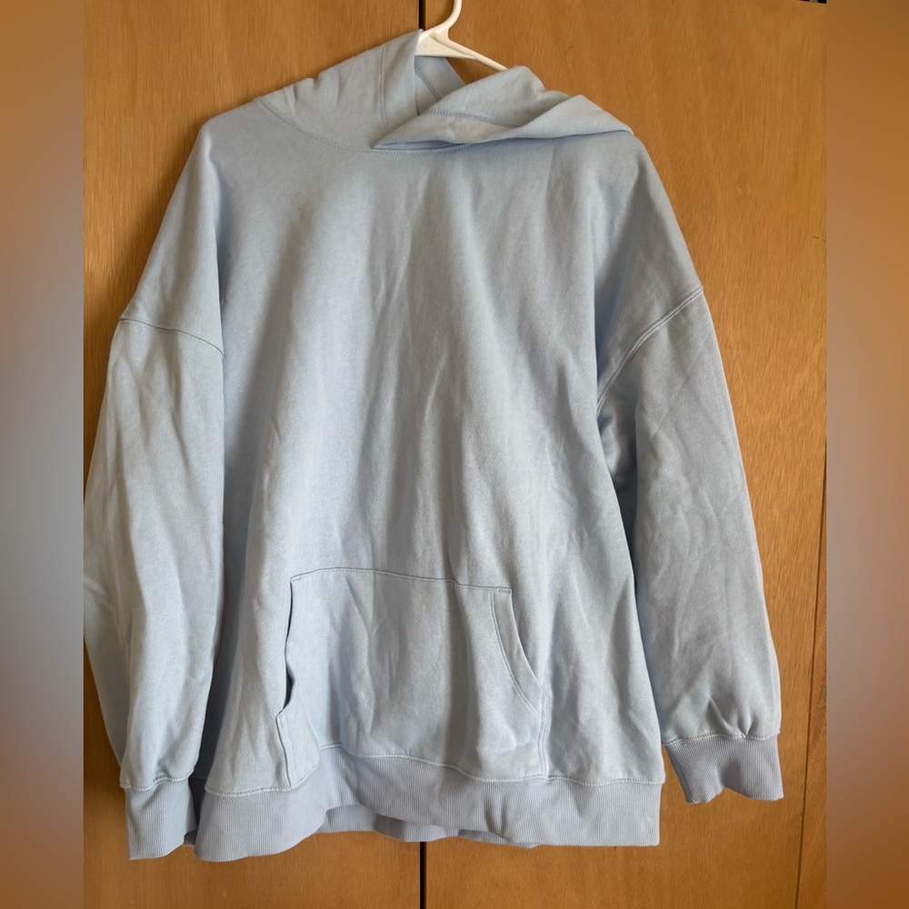 Old Navy Light Blue Tunic Hoodie